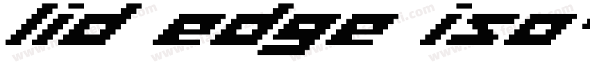lid edge iso字体转换